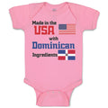 Baby Clothes Made in The Us with Dominican Ingredients Baby Bodysuits Cotton