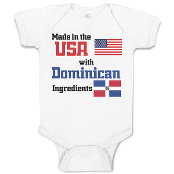 Baby Clothes Made in The Us with Dominican Ingredients Baby Bodysuits Cotton