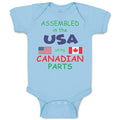 Baby Clothes Assembled in The Usa Using Canadian Parts Baby Bodysuits Cotton