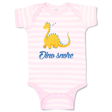 Baby Clothes Dino Snore Animals Dinosaurs Baby Bodysuits Boy & Girl Cotton