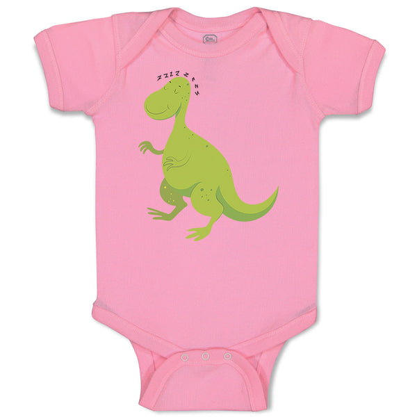 Baby Clothes Zzzzz Dinosaur Dino Sleeping Baby Bodysuits Boy & Girl Cotton