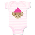 Baby Clothes Little Monkey Moon Animals Safari Baby Bodysuits Boy & Girl Cotton