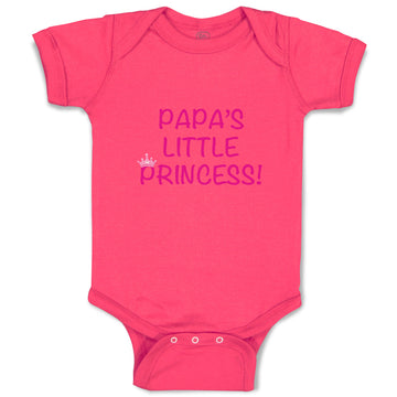 Baby Clothes Papa's Little Princess Girly Princess Baby Bodysuits Cotton