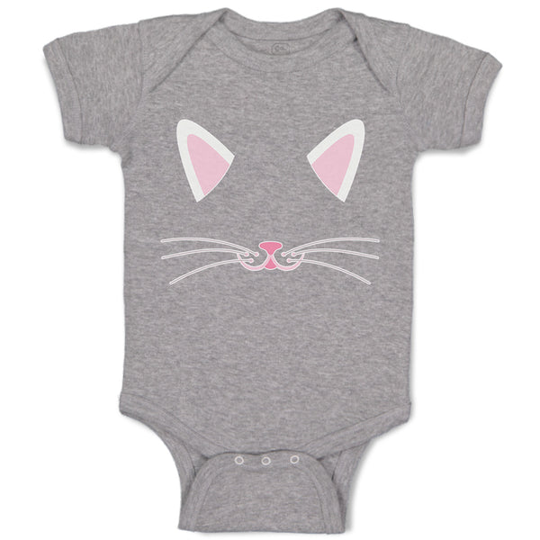Baby Clothes Cat Face Whisker Baby Bodysuits Boy & Girl Newborn Clothes Cotton
