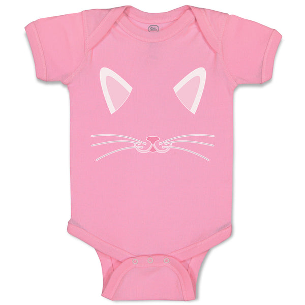 Baby Clothes Cat Face Whisker Baby Bodysuits Boy & Girl Newborn Clothes Cotton