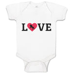 Baby Clothes Love Heart Symbol Inside Horse Baby Bodysuits Boy & Girl Cotton