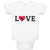 Baby Clothes Love Heart Symbol Inside Horse Baby Bodysuits Boy & Girl Cotton