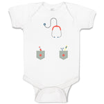 Baby Clothes Doctor Costume with Medical Equipment and Stethoscope Cotton