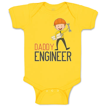 Baby Clothes Daddy Engineer Profession Boy with Helmet and Tools Baby Bodysuits