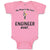 Baby Clothes My Mom Is The Best Engineer Ever. Baby Bodysuits Boy & Girl Cotton