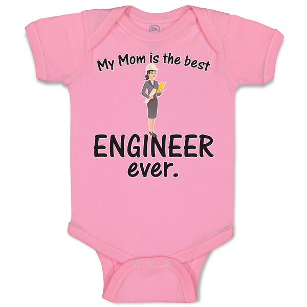 Baby Clothes My Mom Is The Best Engineer Ever. Baby Bodysuits Boy & Girl Cotton