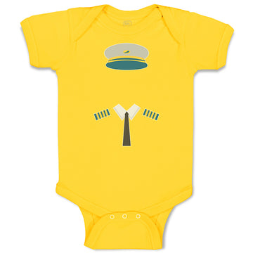 Baby Clothes Pilot Costume Hat and Insignias Baby Bodysuits Boy & Girl Cotton