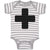 Baby Clothes Emergency First Aid Black Cross Baby Bodysuits Boy & Girl Cotton