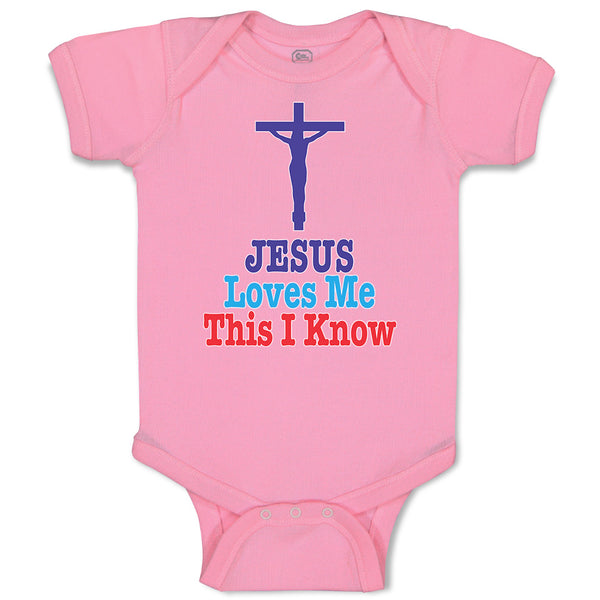 Baby Clothes Jesus Loves Me This I Know Cross Baby Bodysuits Boy & Girl Cotton