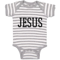 Baby Clothes Jesus Name Religious Christian Baby Bodysuits Boy & Girl Cotton