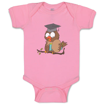 Baby Clothes Owl in Graduation Hat with Books Holidays and Occasions Birthday