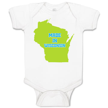 Baby Clothes Made in Wisconsin Baby Bodysuits Boy & Girl Newborn Clothes Cotton