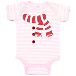 Baby Clothes Christmas Snowman Costume Scarf Buttons Baby Bodysuits Cotton