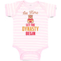 Baby Clothes Im Here Let The Dynasty Begin Toy Teddy Bear with Heart Cotton