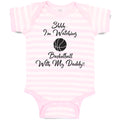 Baby Clothes Shhh I'M Watching Basketball with My Daddy!! Baby Bodysuits Cotton