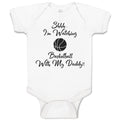 Baby Clothes Shhh I'M Watching Basketball with My Daddy!! Baby Bodysuits Cotton