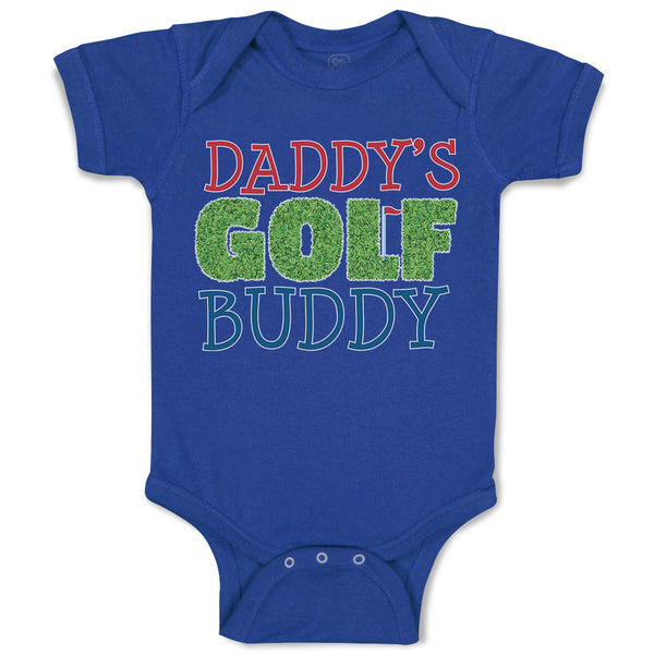 Baby Clothes Daddy's Golf Buddy with Grass Sports Flag Baby Bodysuits Cotton