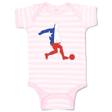 Baby Clothes Soccer Player Chile Sports Soccer Baby Bodysuits Boy & Girl Cotton