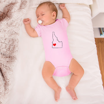 Baby Clothes Idaho Heart Love States Baby Bodysuits Boy & Girl Cotton