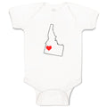 Baby Clothes Idaho Heart Love States Baby Bodysuits Boy & Girl Cotton