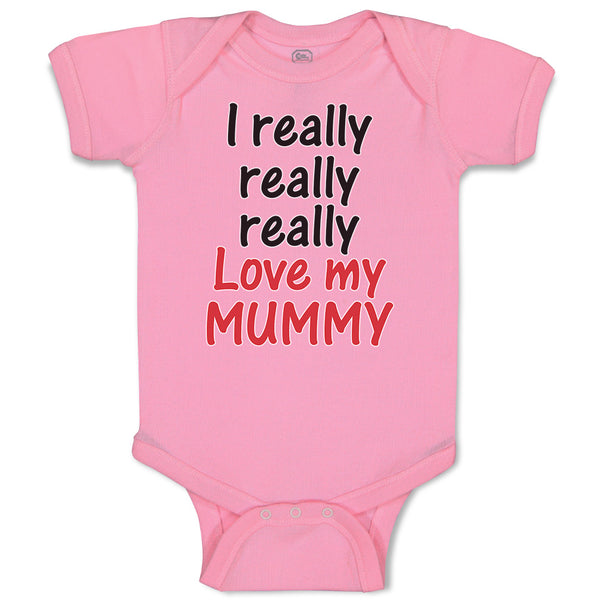 Baby Clothes I Really Really Really Love My Mummy Baby Bodysuits Cotton