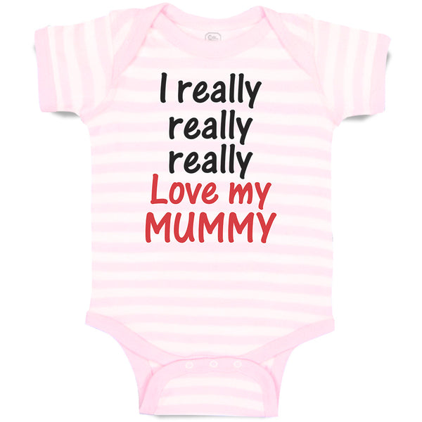 Baby Clothes I Really Really Really Love My Mummy Baby Bodysuits Cotton