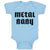 Baby Clothes Metal Baby Text Silhouette Funny Baby Bodysuits Boy & Girl Cotton