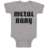 Metal Baby Text Silhouette Funny