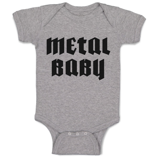 Metal Baby Text Silhouette Funny