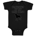 Baby Clothes Protected by My Cane Corso Dog Lover Pet Baby Bodysuits Cotton