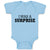 Baby Clothes I Was Surprise Silhouette Text Baby Bodysuits Boy & Girl Cotton