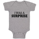 I Was Surprise Silhouette Text