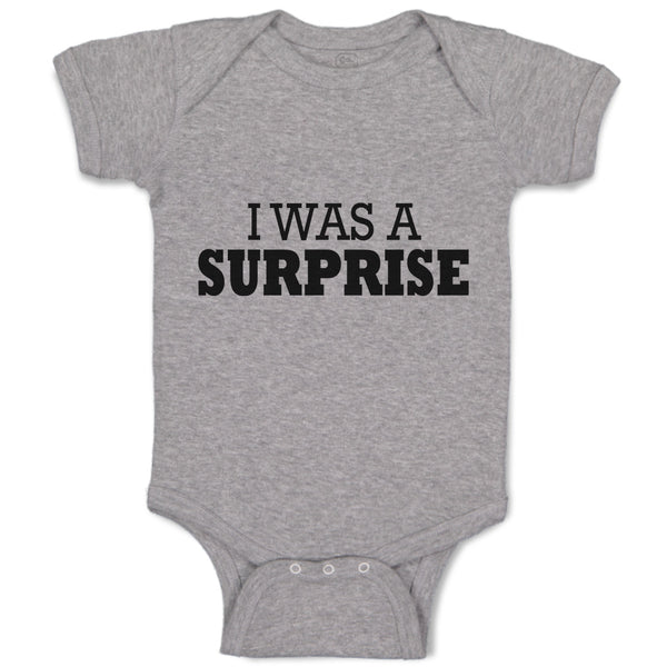 I Was Surprise Silhouette Text