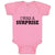 Baby Clothes I Was Surprise Silhouette Text Baby Bodysuits Boy & Girl Cotton