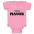 Baby Clothes I Was Planned Silhouette Text Baby Bodysuits Boy & Girl Cotton