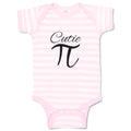 Baby Clothes Cutie Pi, Mathematical Symbol Baby Bodysuits Boy & Girl Cotton