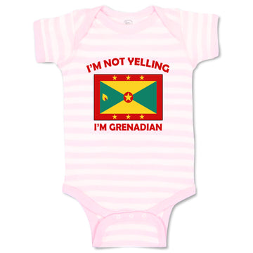 Baby Clothes I'M Not Yelling I Am Grenadian Grenada Countries Baby Bodysuits