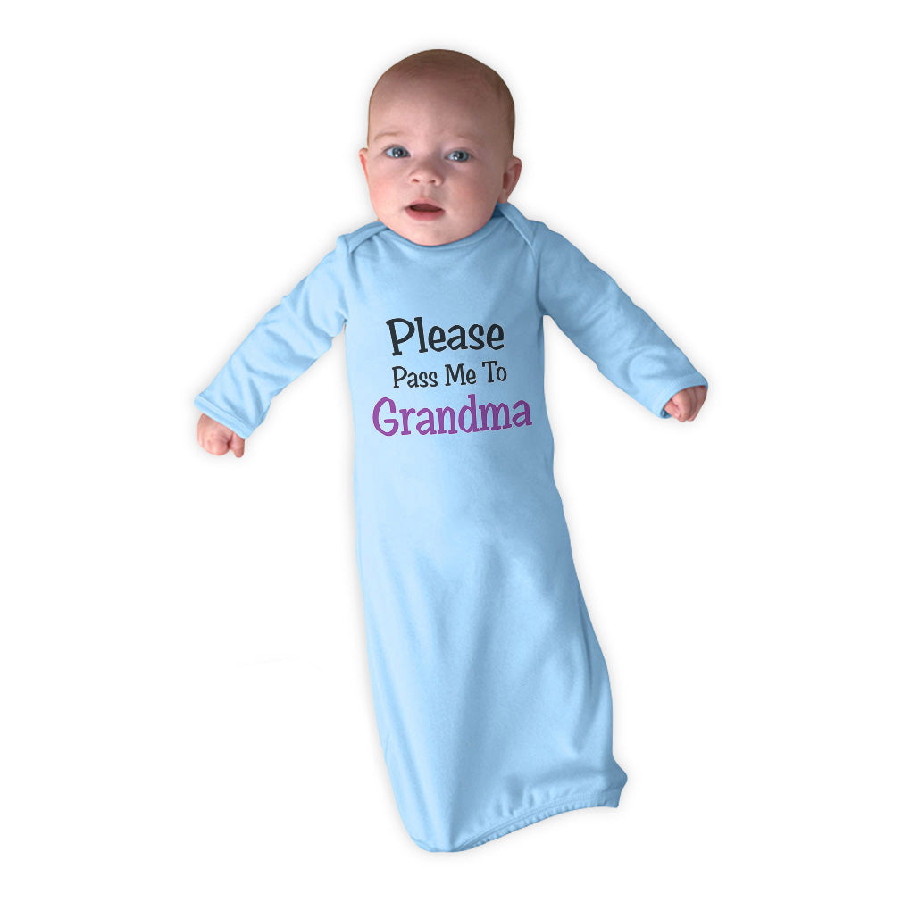 Cute Rascals Baby Sleeper Gowns Please Pass Me Grandma Grandmother