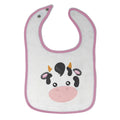 Cloth Bibs for Babies Cow Face Farm Baby Accessories Burp Cloths Cotton