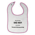 Cloth Bibs for Babies Parents Practice Distancing Quarantine Baby Cotton