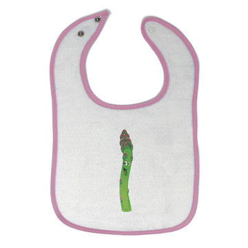 Cloth Bibs for Babies Asparagus with Face Food & Beverage Vegetables Cotton