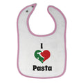 Cloth Bibs for Babies I Love Pasta Italia Map Food & Beverage Others Cotton