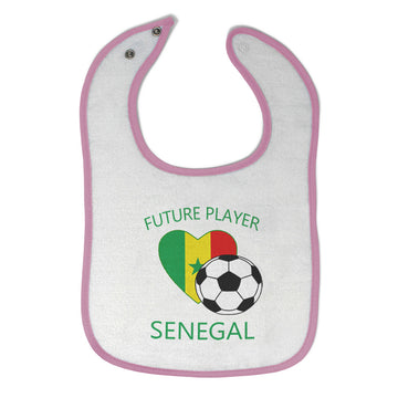 Cloth Bibs for Babies Future Soccer Player Senegal Future Baby Accessories