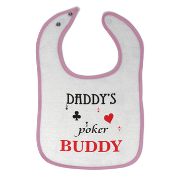 Cloth Bibs for Babies Daddy's Poker Buddy Dad Father's Day Gamer Cotton