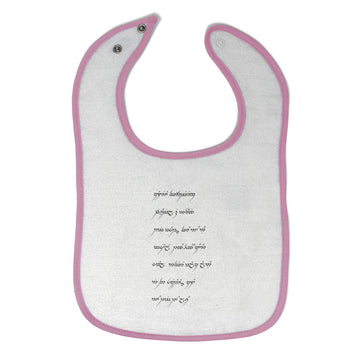 Cloth Bibs for Babies The Created Language Trilogy Lord Rings Baby Accessories